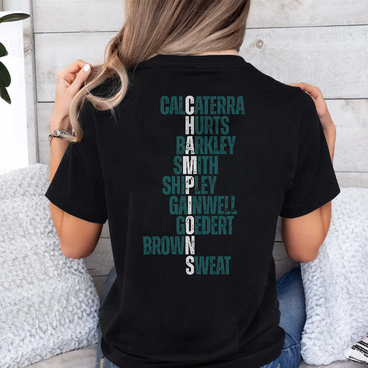 Bird Gang Calcaterra Hurts Barkley Smith Shipley Gainwell Goedert Brown Sweat Champions Shirt