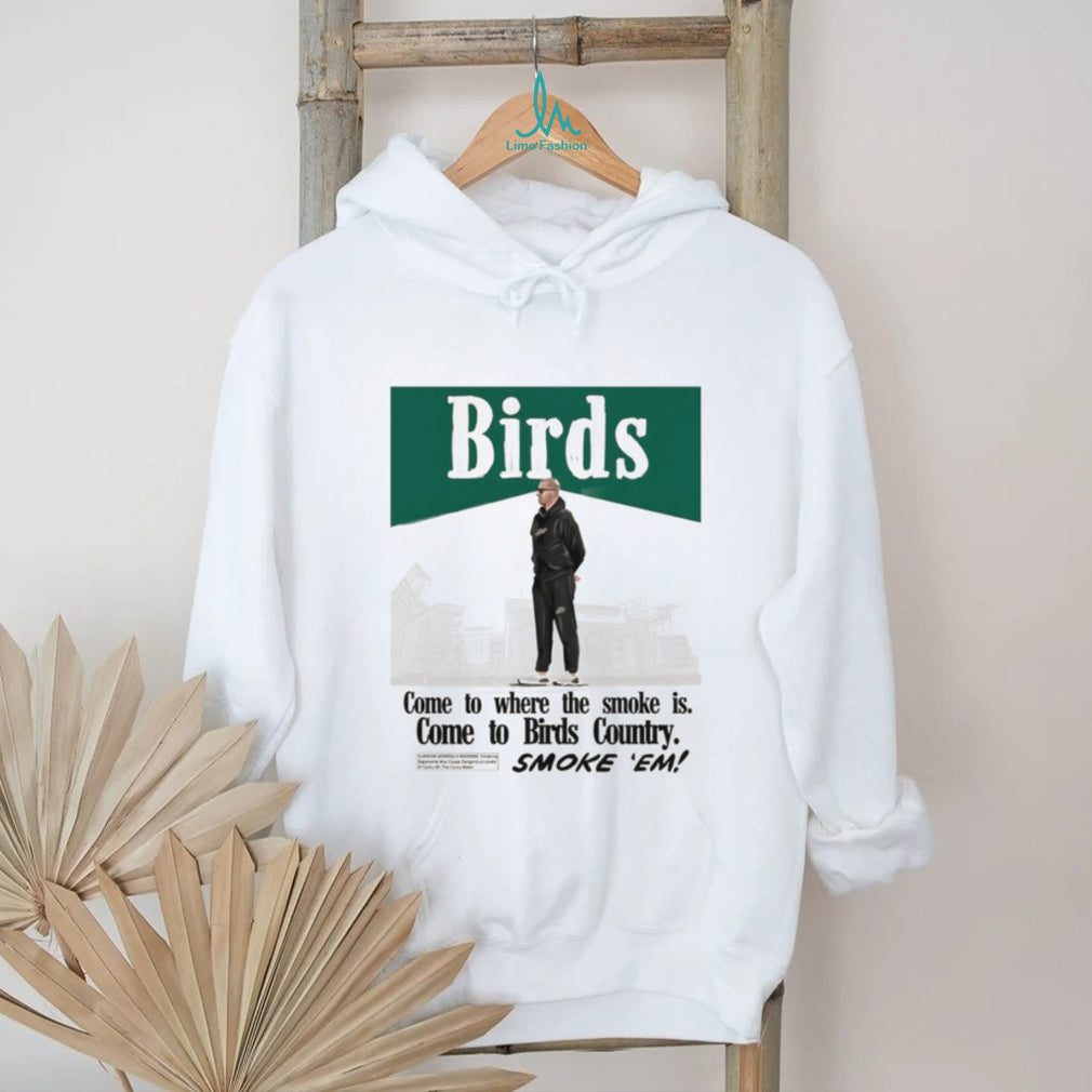Birds Country Coach Smoke Vintage Style Football T Shirt