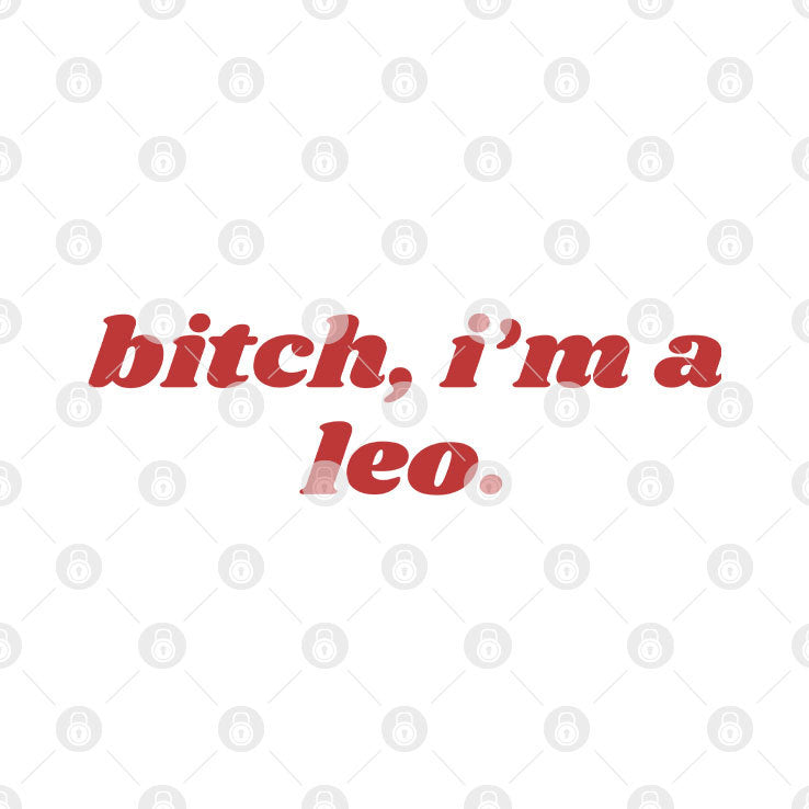 Bitch I’m Leo Personalized Zodiac Sign Shirt