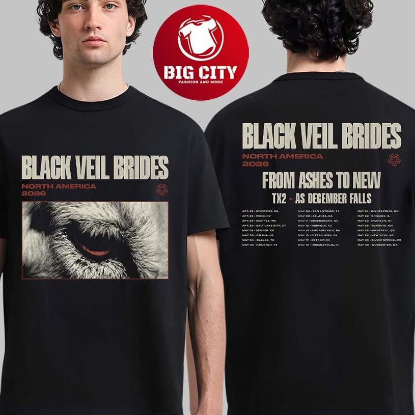 Black Veil Brides North America 2026 Tour Two Sided Shirt