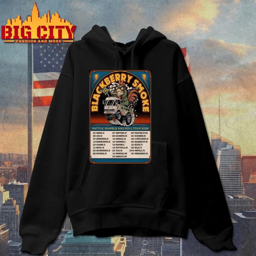 Blackberry Smoke Rattle, Ramble And Roll 2026 Tour Poster Shirt