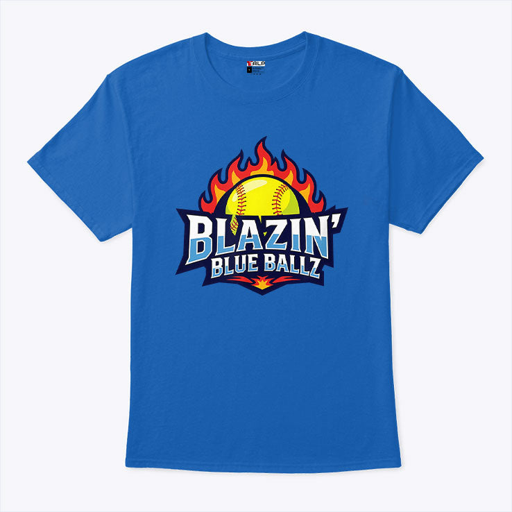 Blazin Blue Ballz Softball T Shirt