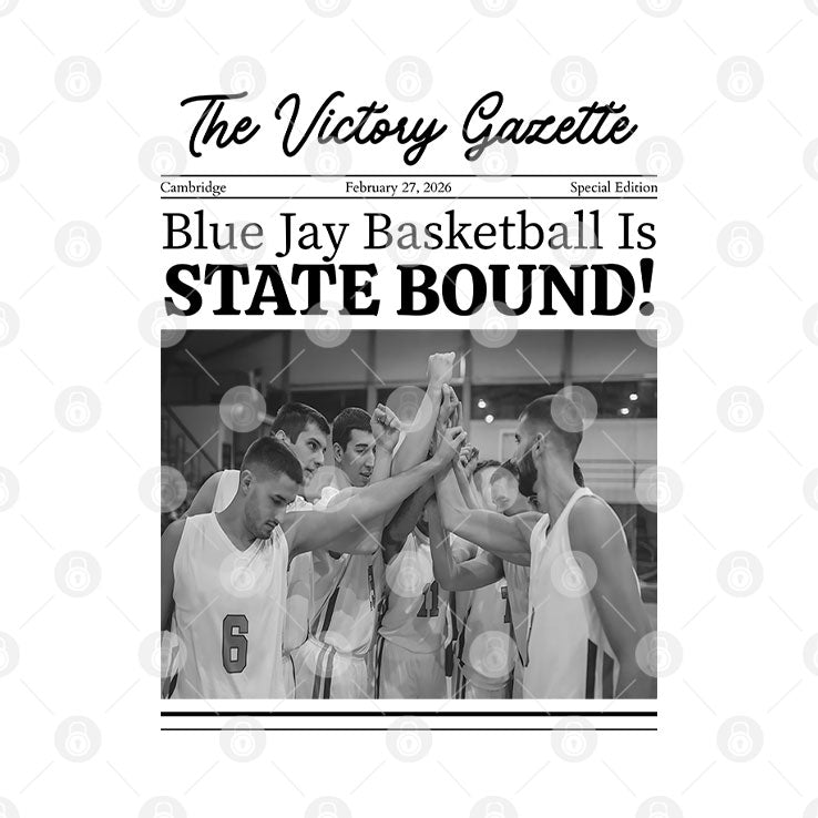 Blue Jay Basketball Is State Bound Newspaper Sweatshirt