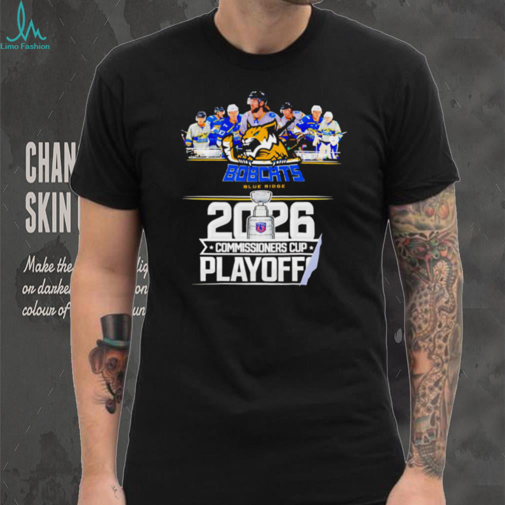 Blue Ridge Bobcats 2026 Commissioners Cup Playoff Hockey Champions Fans Vintage T Shirt