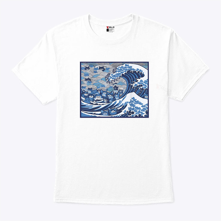 Blue Wave Cat For Kamala T Shirt