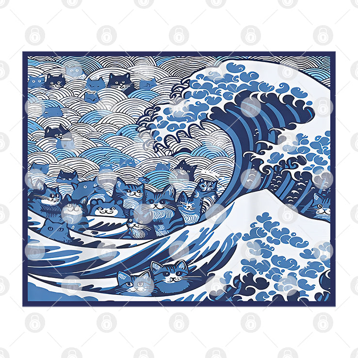 Blue Wave Cat For Kamala T Shirt