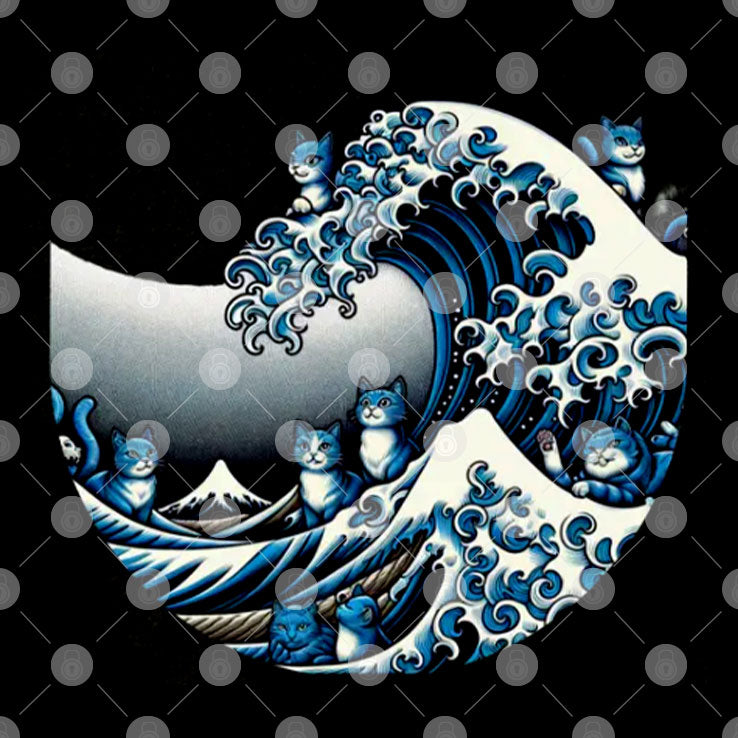 Blue Wave Cat For Kamala Shirt