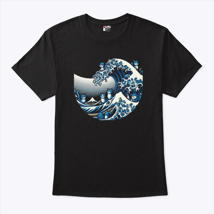 Blue Wave Cat For Kamala Shirt
