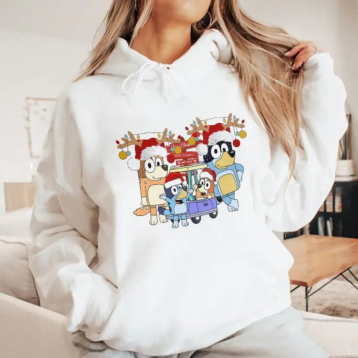 Bluey Family Christmas T Shirt