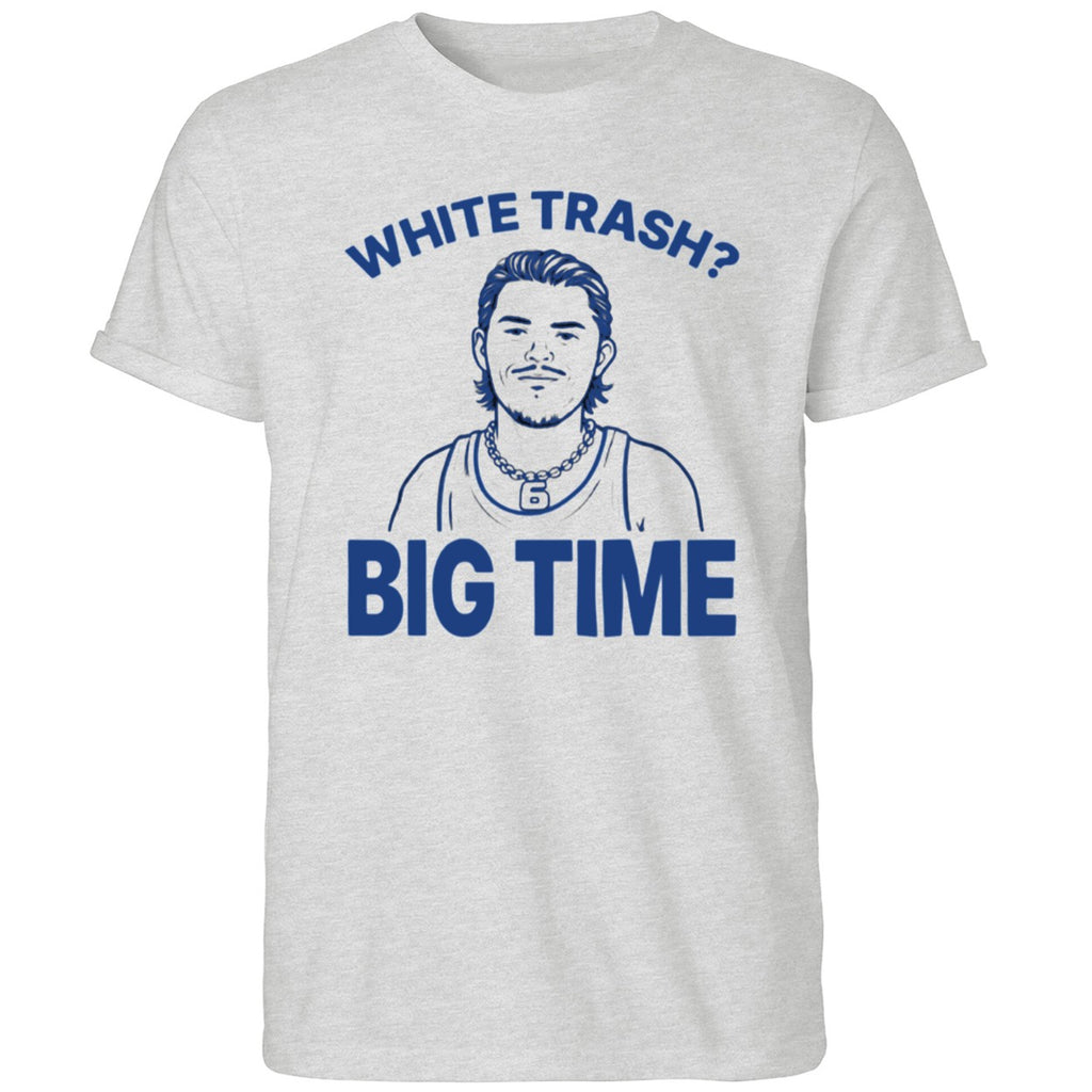 Bo Byram Wear White Trash Big Time With Bensons Face Shirt