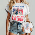 Boats Hoes And Freedom 4th Of July Step Brothers Inspired Boating & Freedom Funny Patriotic Boat Party T Shirt
