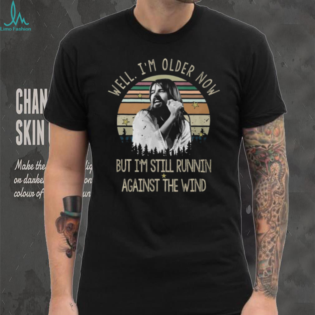 Bob Seger Vintage Sunset Running Against The Wind Lyric T Shirt