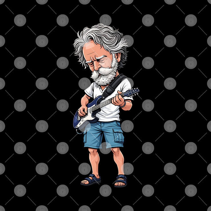 Bob Weir Guitar Illustration T Shirt
