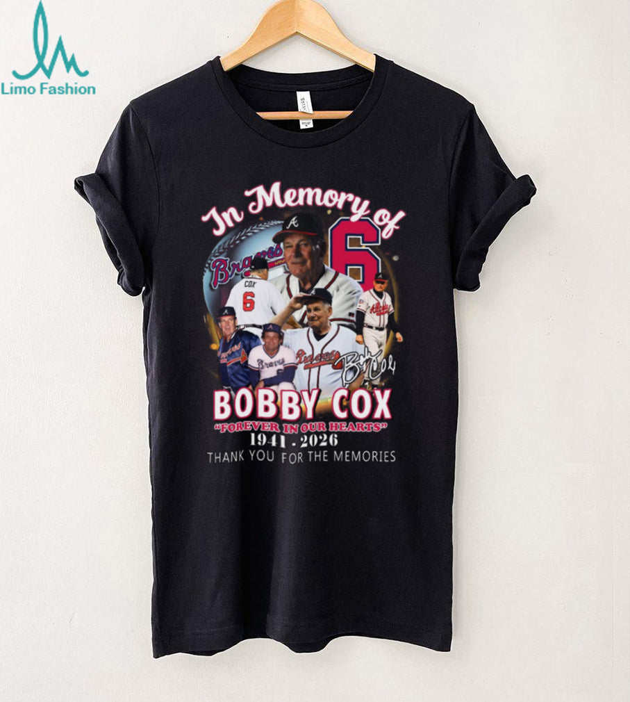 Bobby Cox In Memory Of 1941 2026 Atlanta Baseball Legend Tribute T Shirt