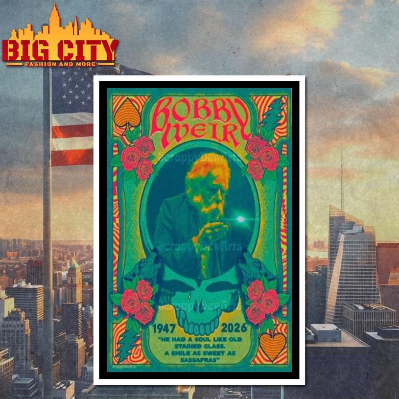 Bobby Weir 1947-2026 Poster Shirt