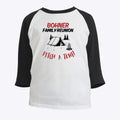 Bohner Family Reunion Pitch A Tent Raglan T Shirt