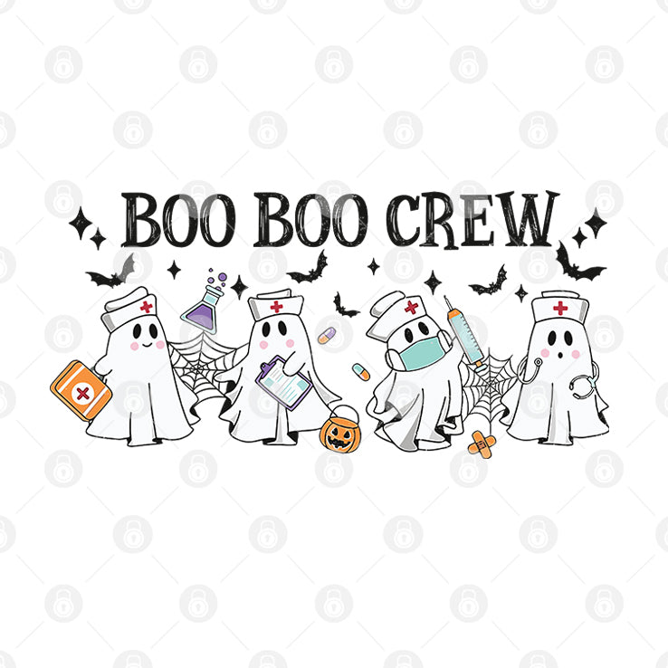 Boo Boo Crew Nurse Ghost T Shirt
