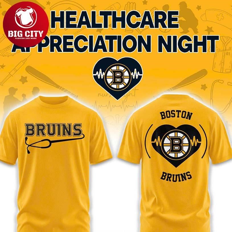 Boston Bruins Healthcare Appreciation x NHL 2026 Night Two Sided Shirt