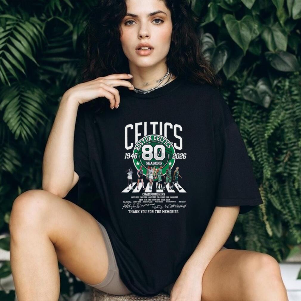 Boston Celtics 80 Seasons Legends Signatures Shirt