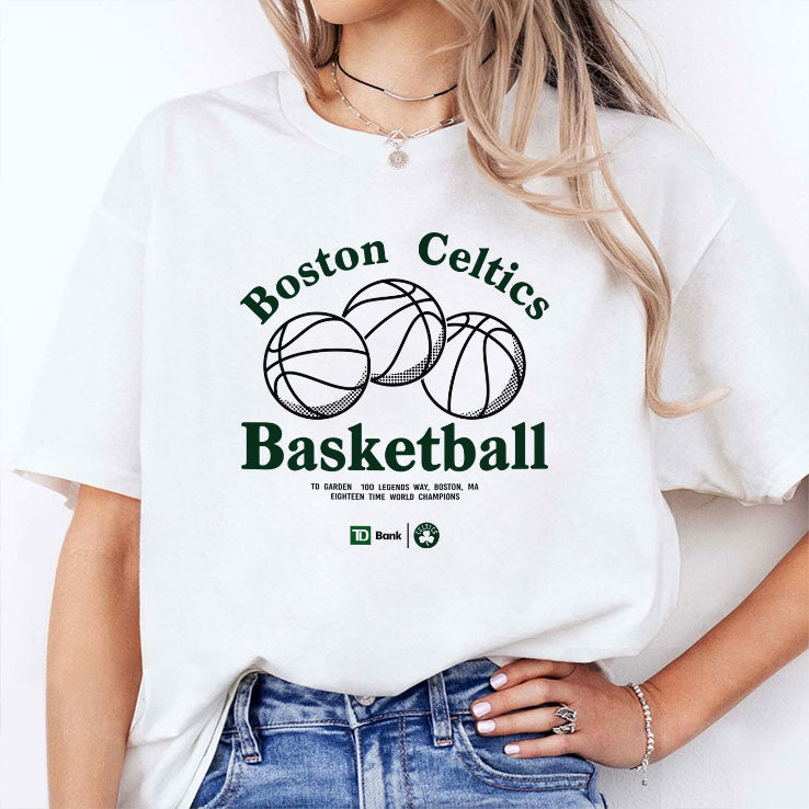 Boston Celtics Basketball Eighteen Time World Champions T Shirt