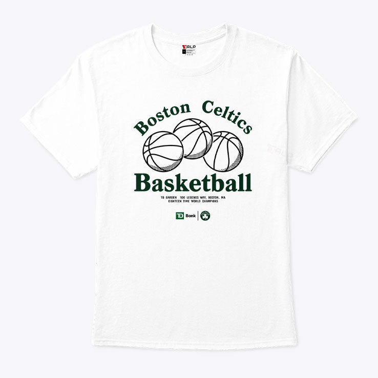 Boston Celtics Basketball Eighteen Time World Champions T Shirt