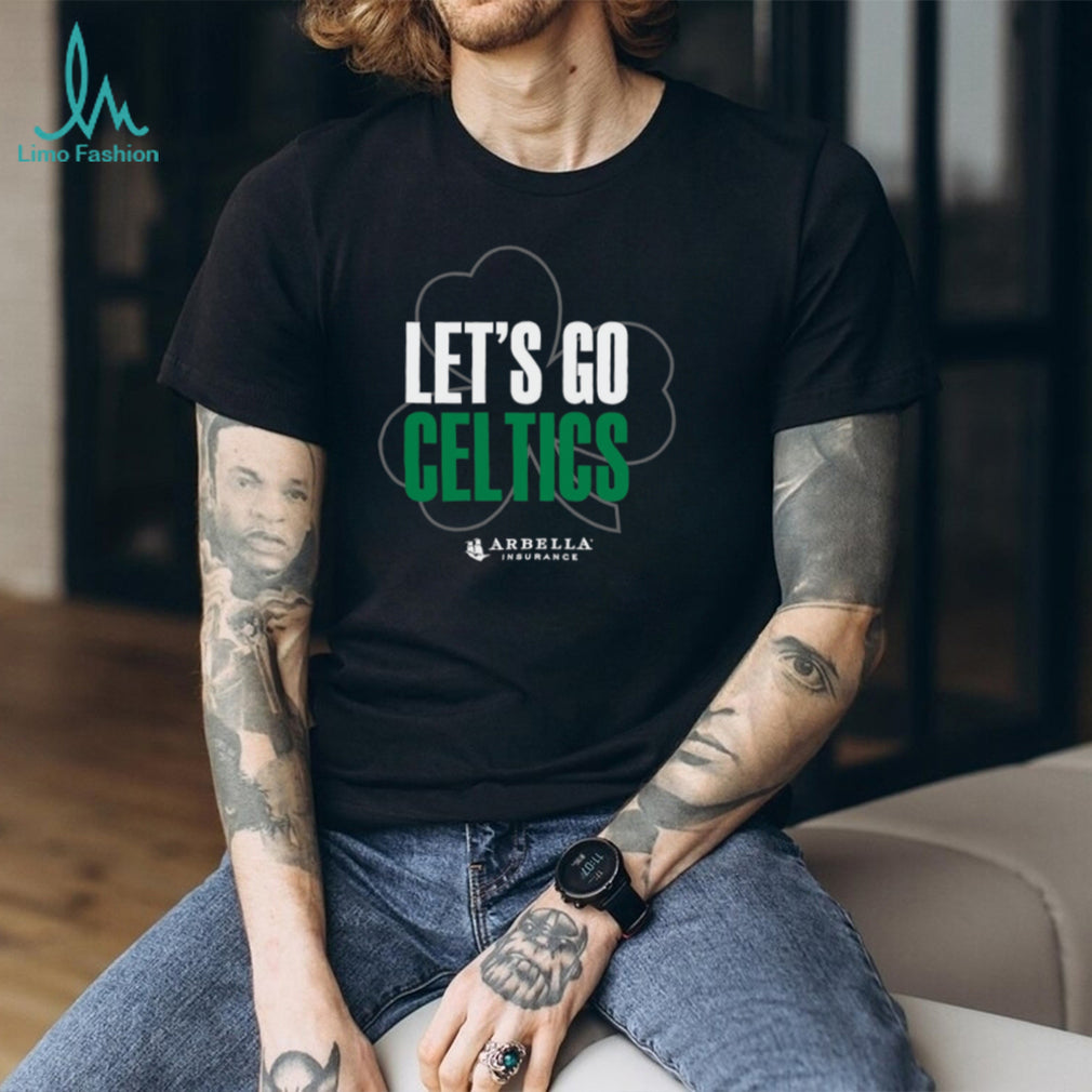 Boston Celtics Let’s Go Celtics Shamrock NBA Fan T Shirt