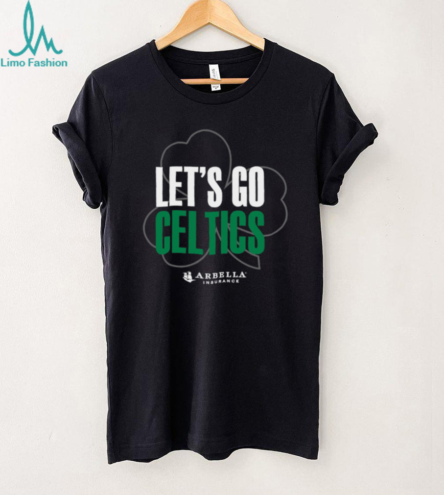 Boston Celtics Let’s Go Celtics Shamrock NBA Fan T Shirt