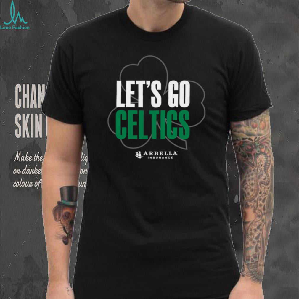 Boston Celtics Let’s Go Celtics Shamrock NBA Fan T Shirt