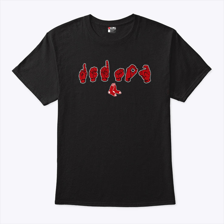 Boston Red Sox ASL Hand Sign T Shirt