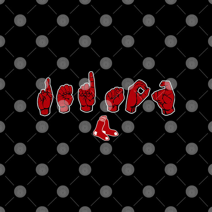 Boston Red Sox ASL Hand Sign T Shirt