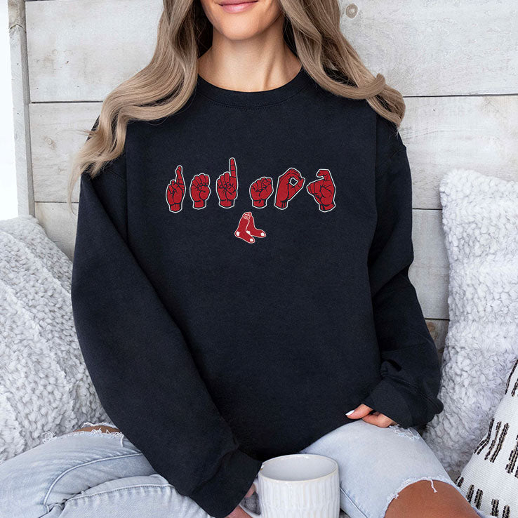 Boston Red Sox ASL Hand Sign T Shirt