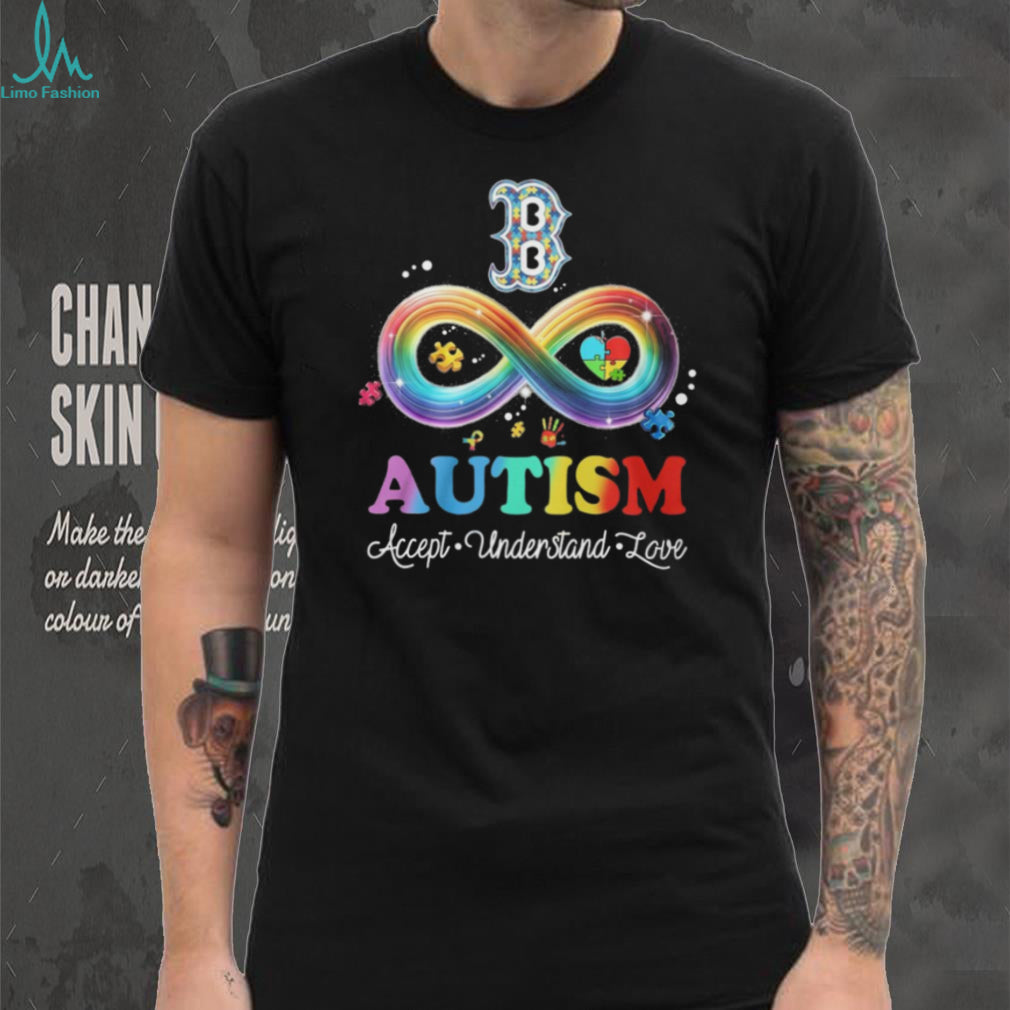 Boston Red Sox Autism Awareness Accept Understand Love Infinity T Shirt