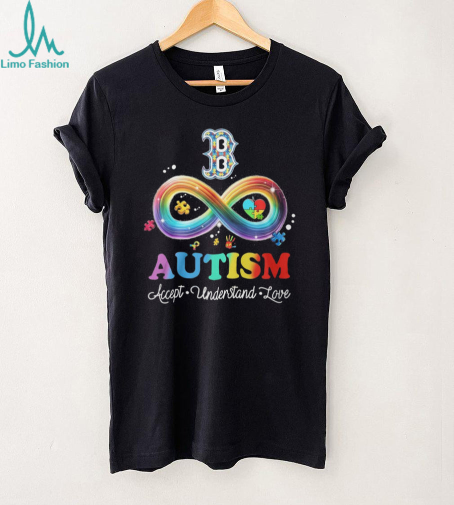 Boston Red Sox Autism Awareness Accept Understand Love Infinity T Shirt
