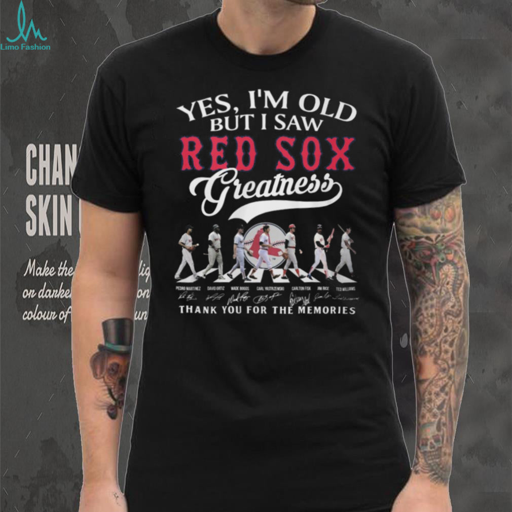 Boston Red Sox Greatness Abbey Road Legends Signatures T Shirt