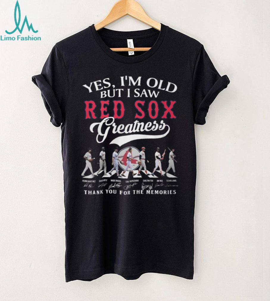 Boston Red Sox Greatness Abbey Road Legends Signatures T Shirt