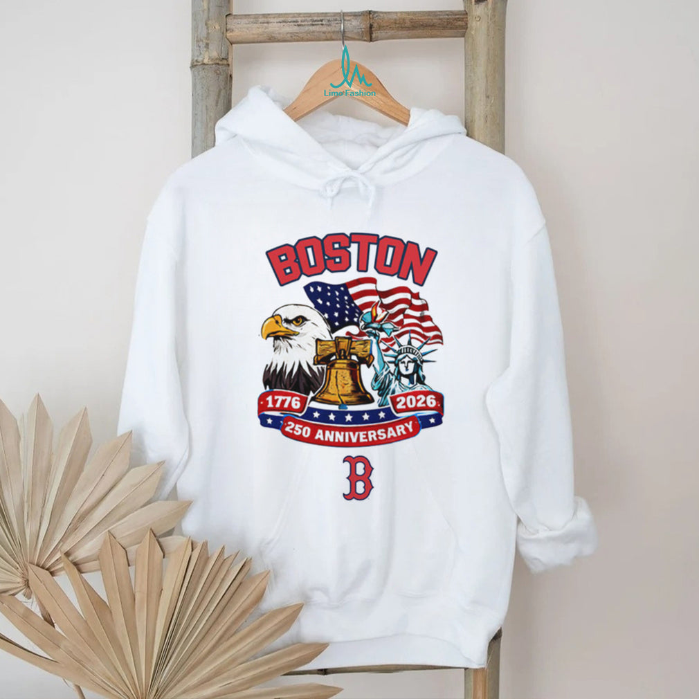 Boston Red Sox USA 250th Anniversary Eagle & Flag Custom Baseball Jersey T Shirt