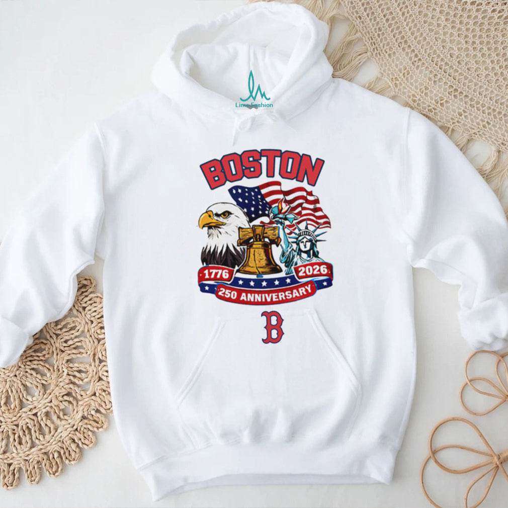 Boston Red Sox USA 250th Anniversary Eagle & Flag Custom Baseball Jersey T Shirt