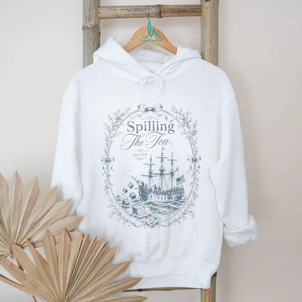 Boston Tea Party Vintage Spilling The Tea Patriotic Shirt