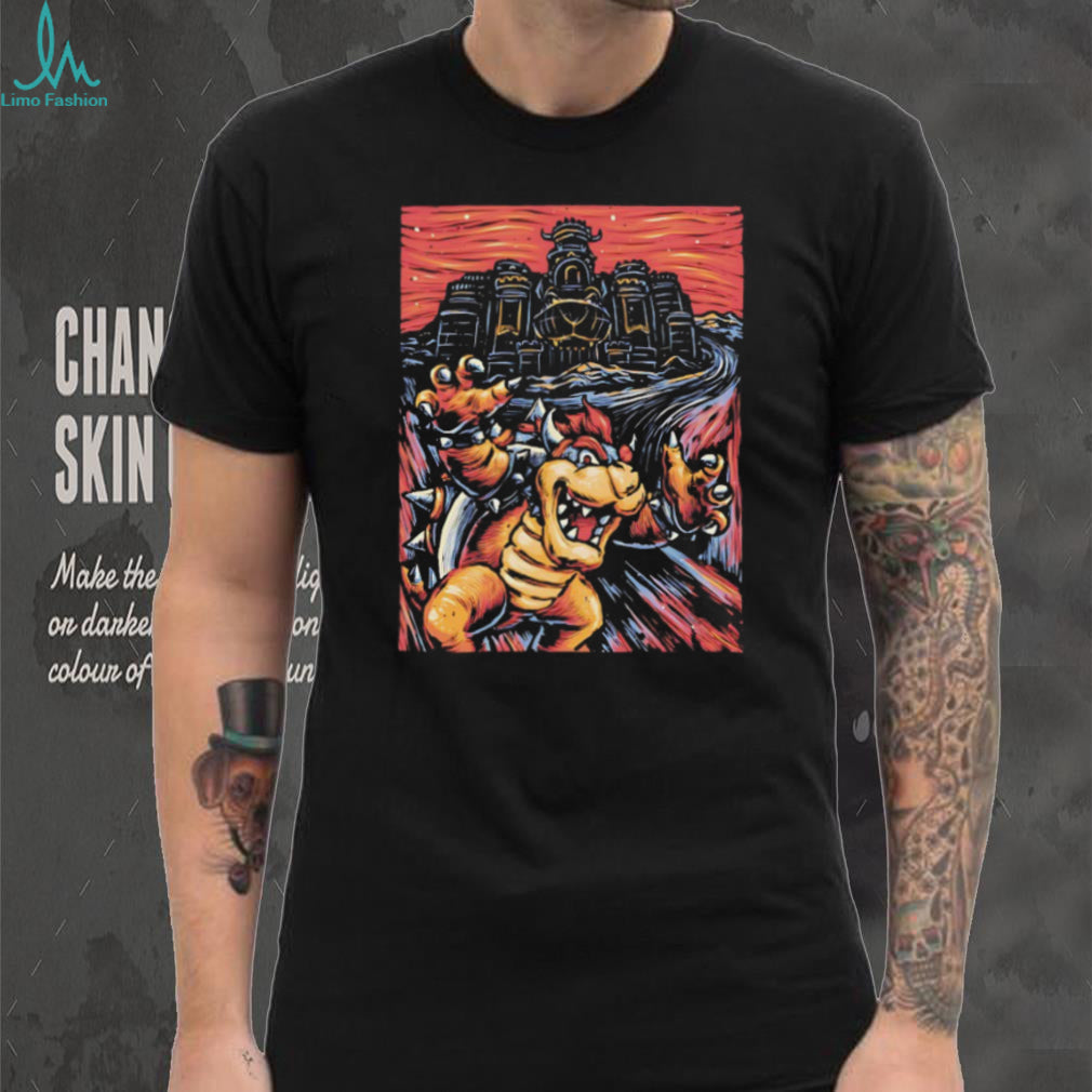 Bowser Castle Video Game Graphic T Shirt