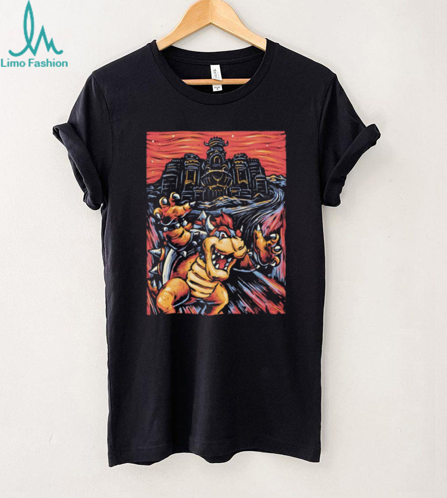Bowser Castle Video Game Graphic T Shirt