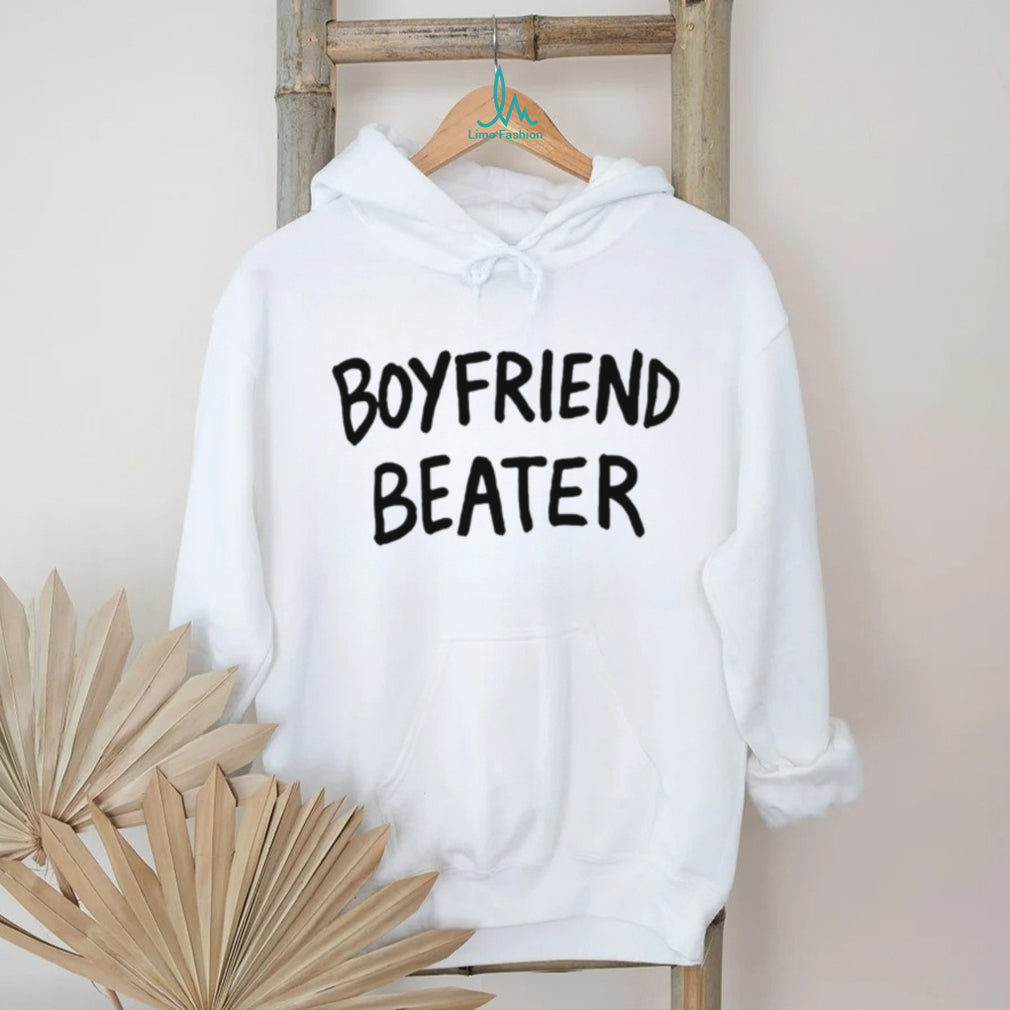 Boyfriend Beater Funny Minimalist Text T Shirt