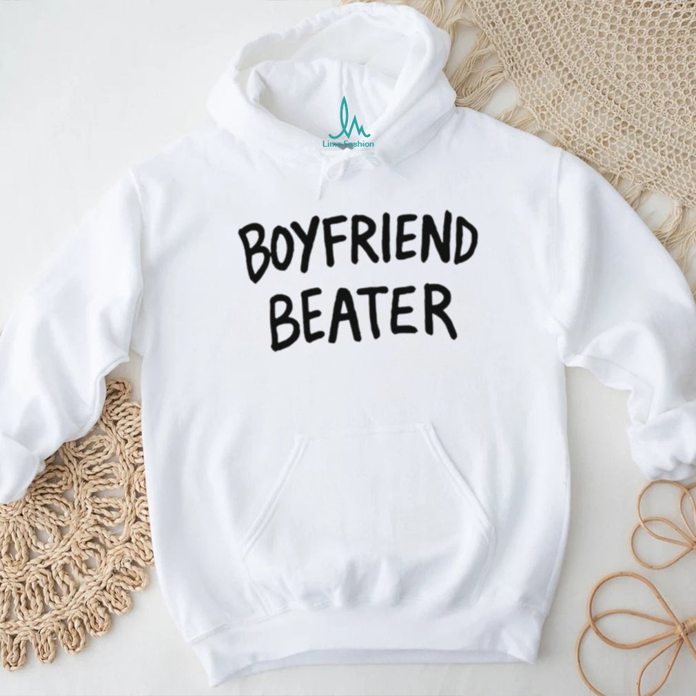 Boyfriend Beater Funny Minimalist Text T Shirt