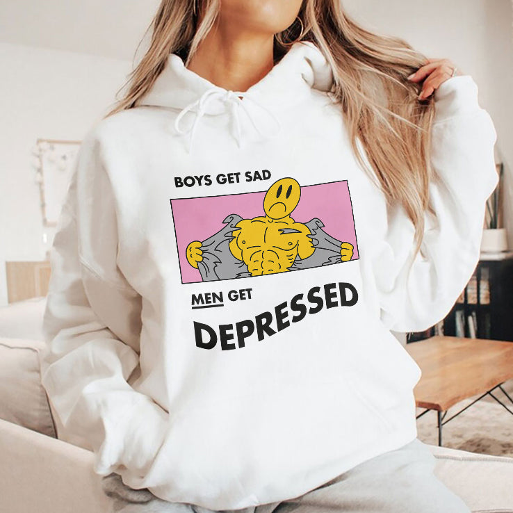 Boys Get Sad Men Get Depressed T Shirt