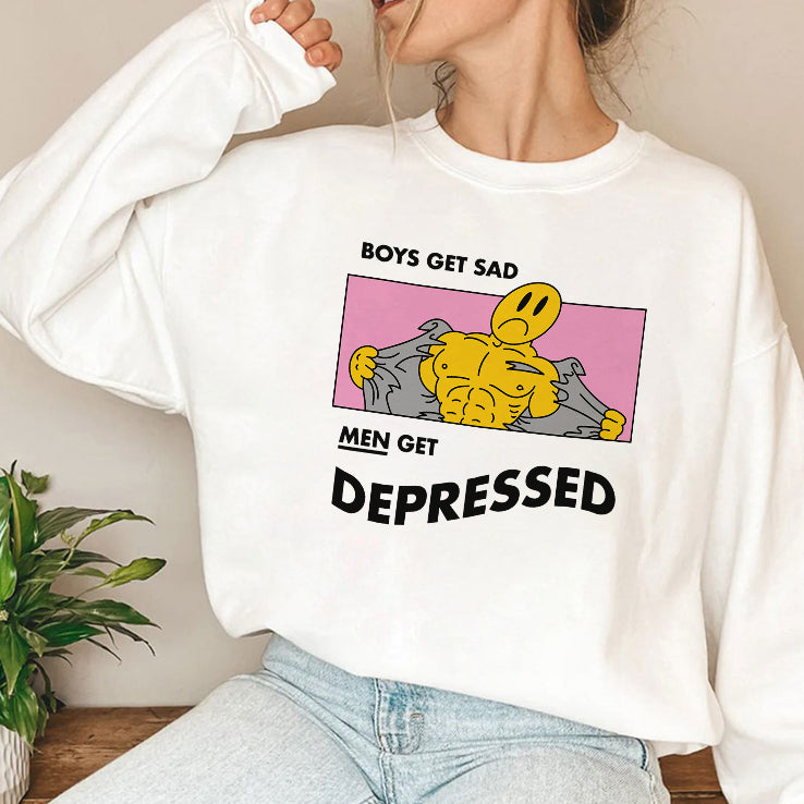 Boys Get Sad Men Get Depressed T Shirt