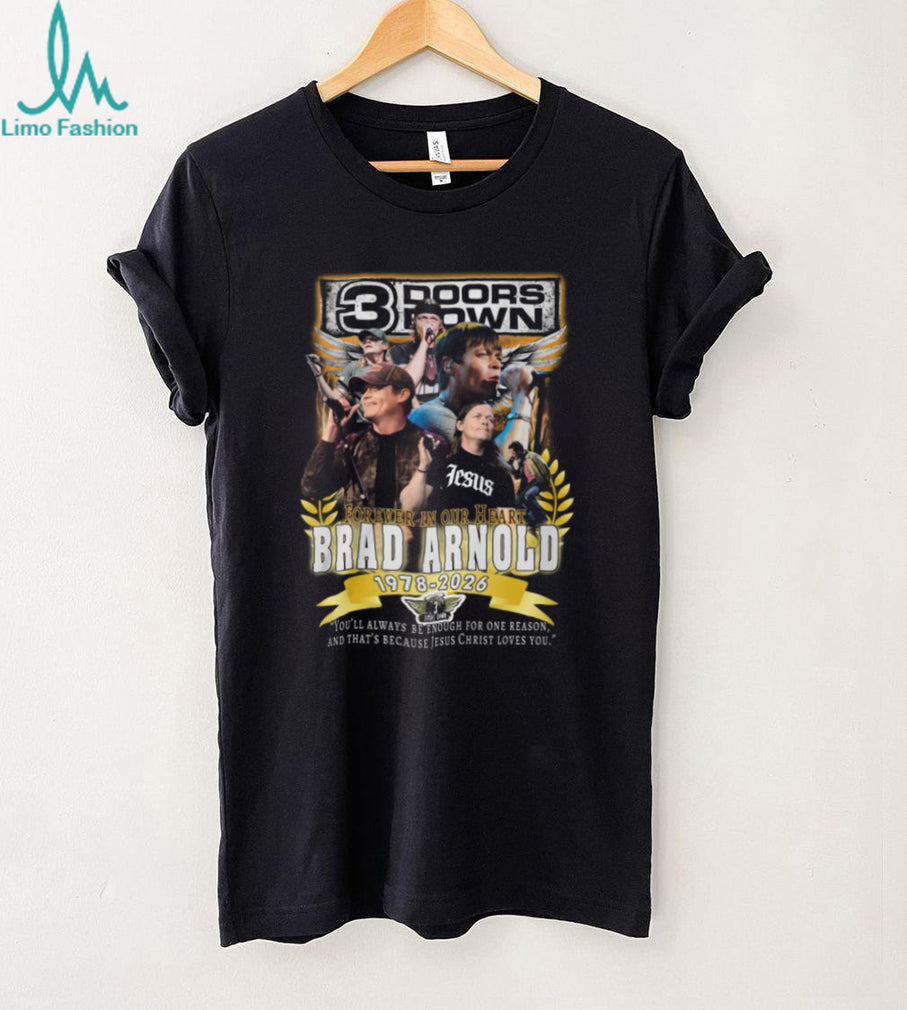 Brad Arnold 3 Doors Down Tribute T Shirt 1978 2026 Forever In Our Heart