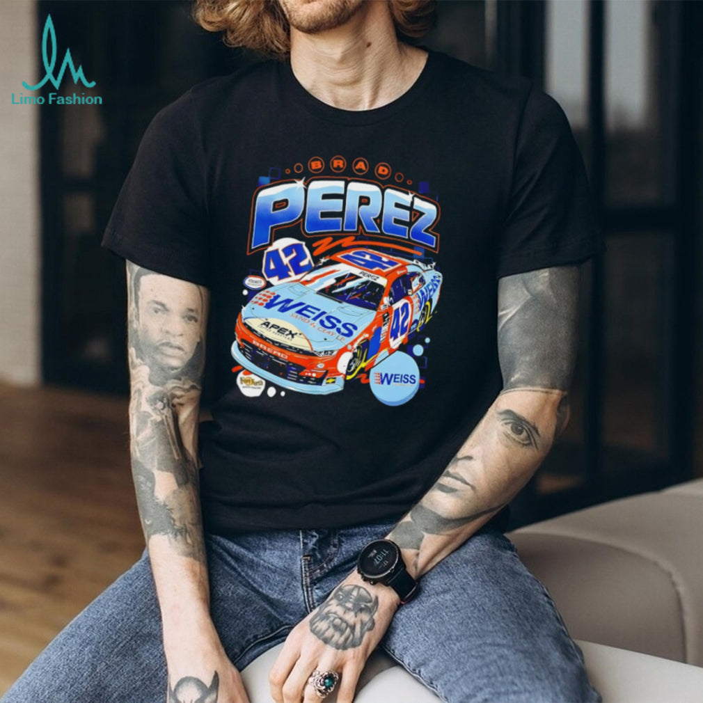 Brad Perez NASCAR Number 42 Weiss Sand and Clay Racing Fan Men Women T Shirt