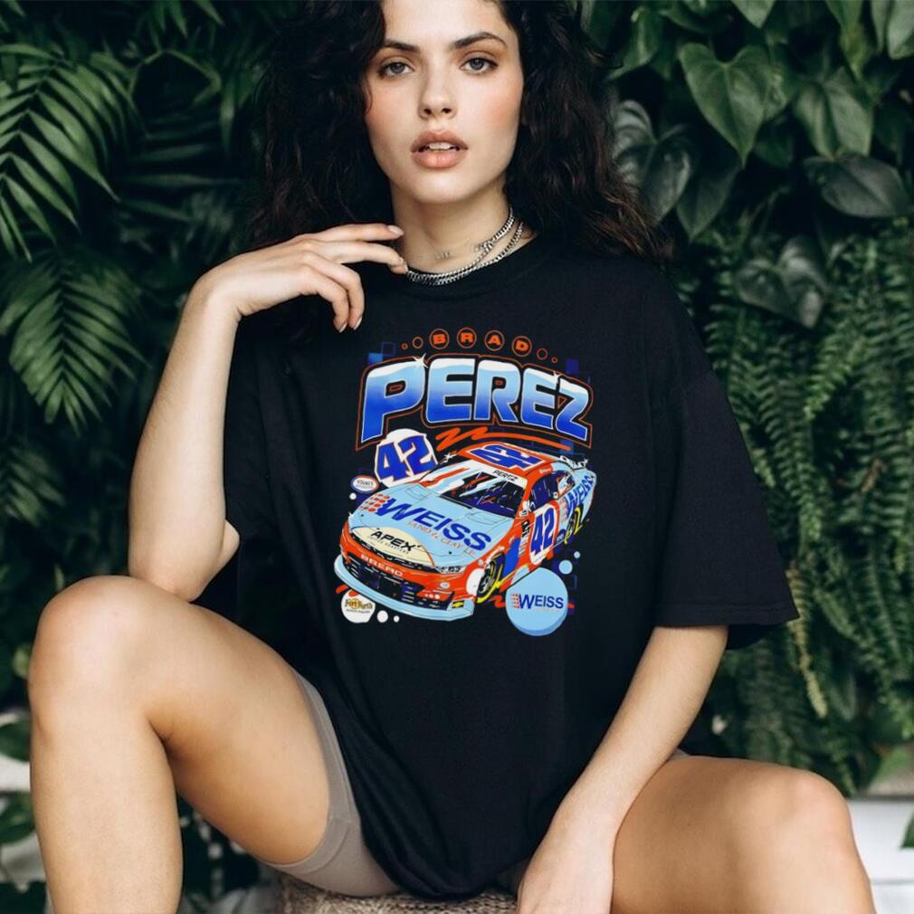 Brad Perez NASCAR Number 42 Weiss Sand and Clay Racing Fan Men Women T Shirt