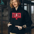 Braden Fraeger Nebraska Huskers Basketball Graphic Black T shirt
