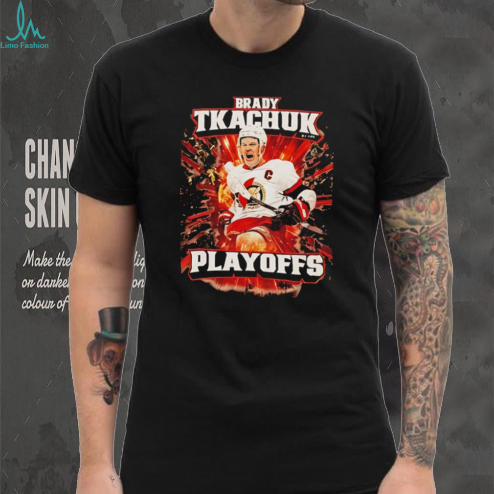 Brady Tkachuk Ottawa Senators Hockey Stanley Cup Playoffs 2026 Retro Fans Men T Shirt