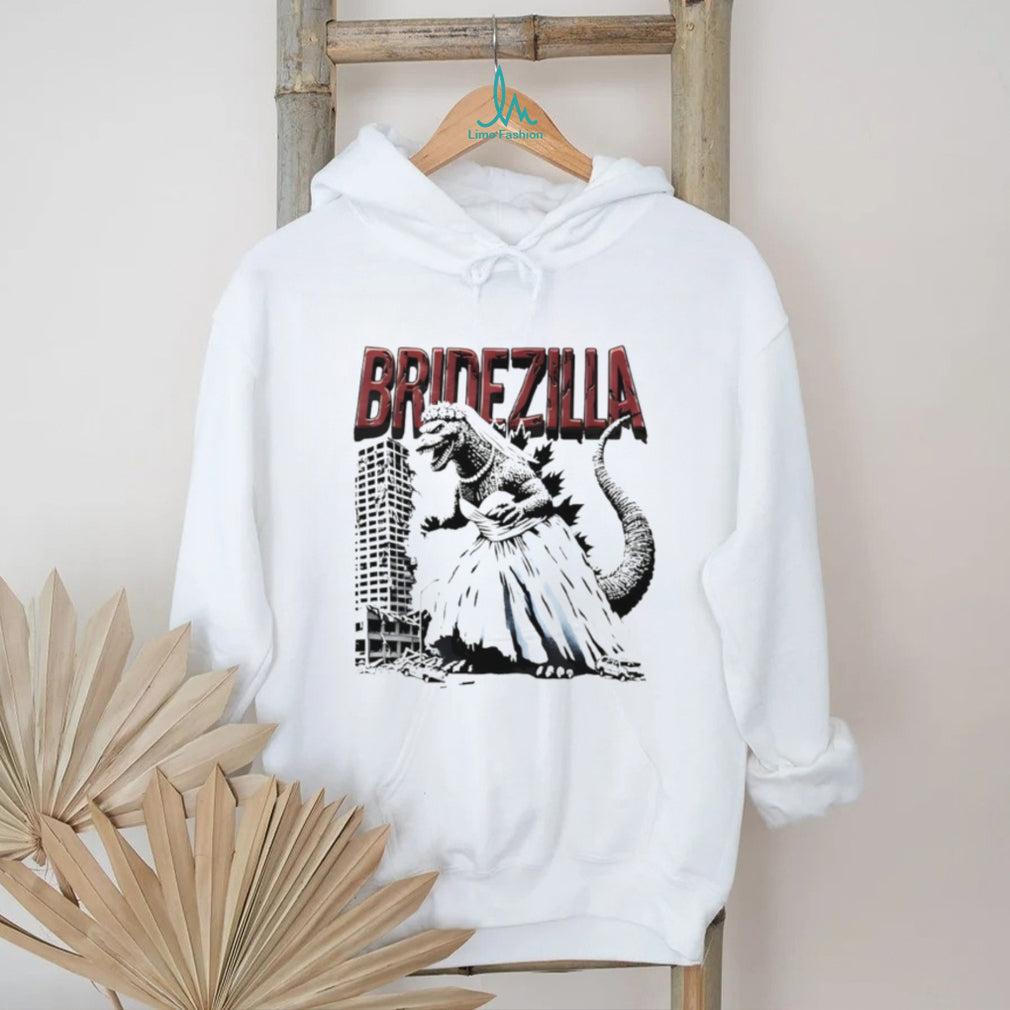 Bridezilla Funny Godzilla Wedding Bride Parody White T Shirt